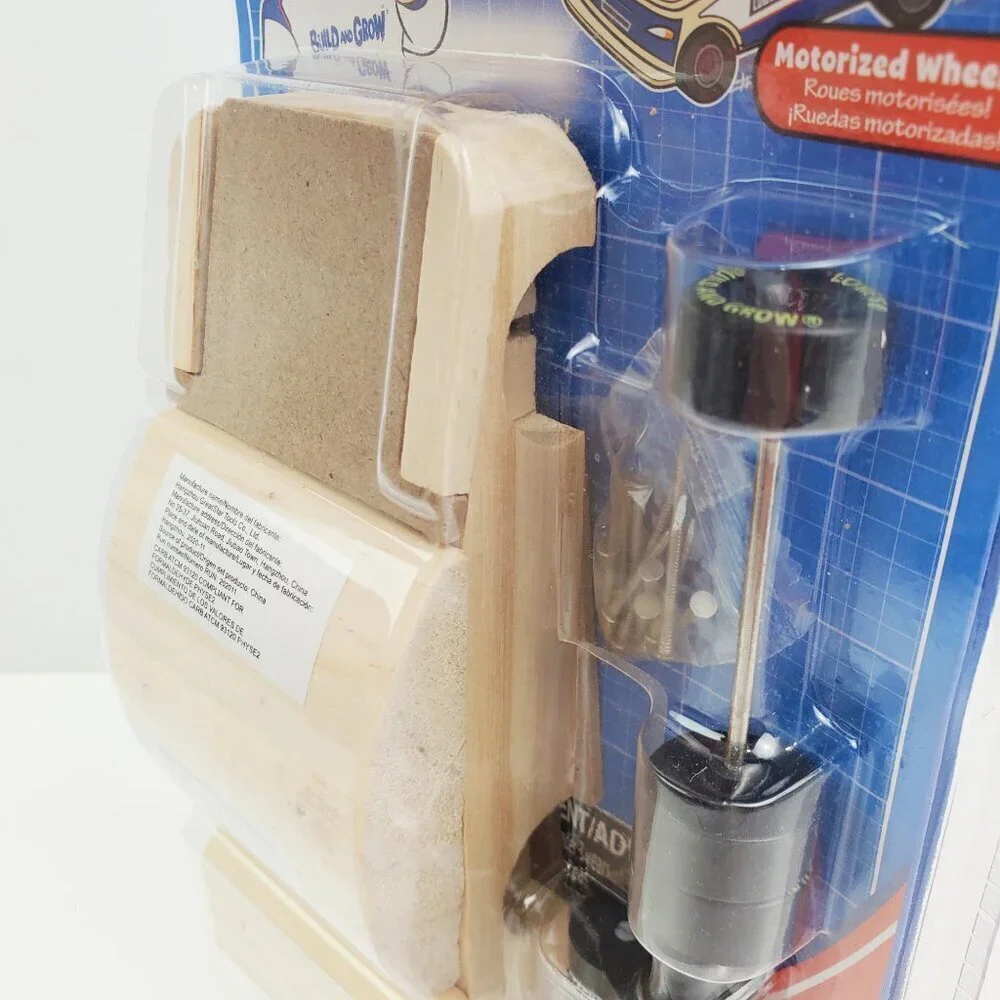 Pull Back Race Car Wooden Project DIY Kit Lowe's Build Grow Sealed
